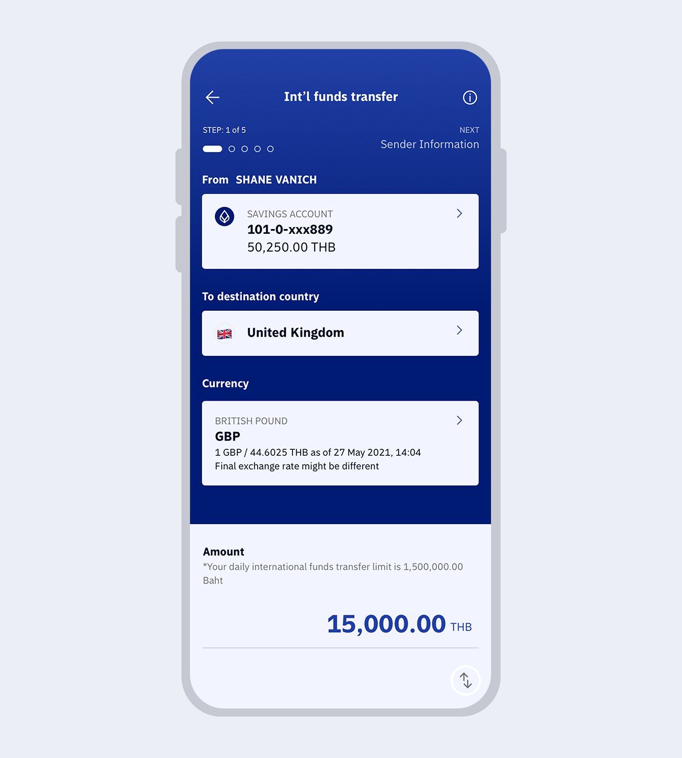 Bangkok Bank Exchange Rate International Funds Transfer via Bangkok Bank Mobile Banking