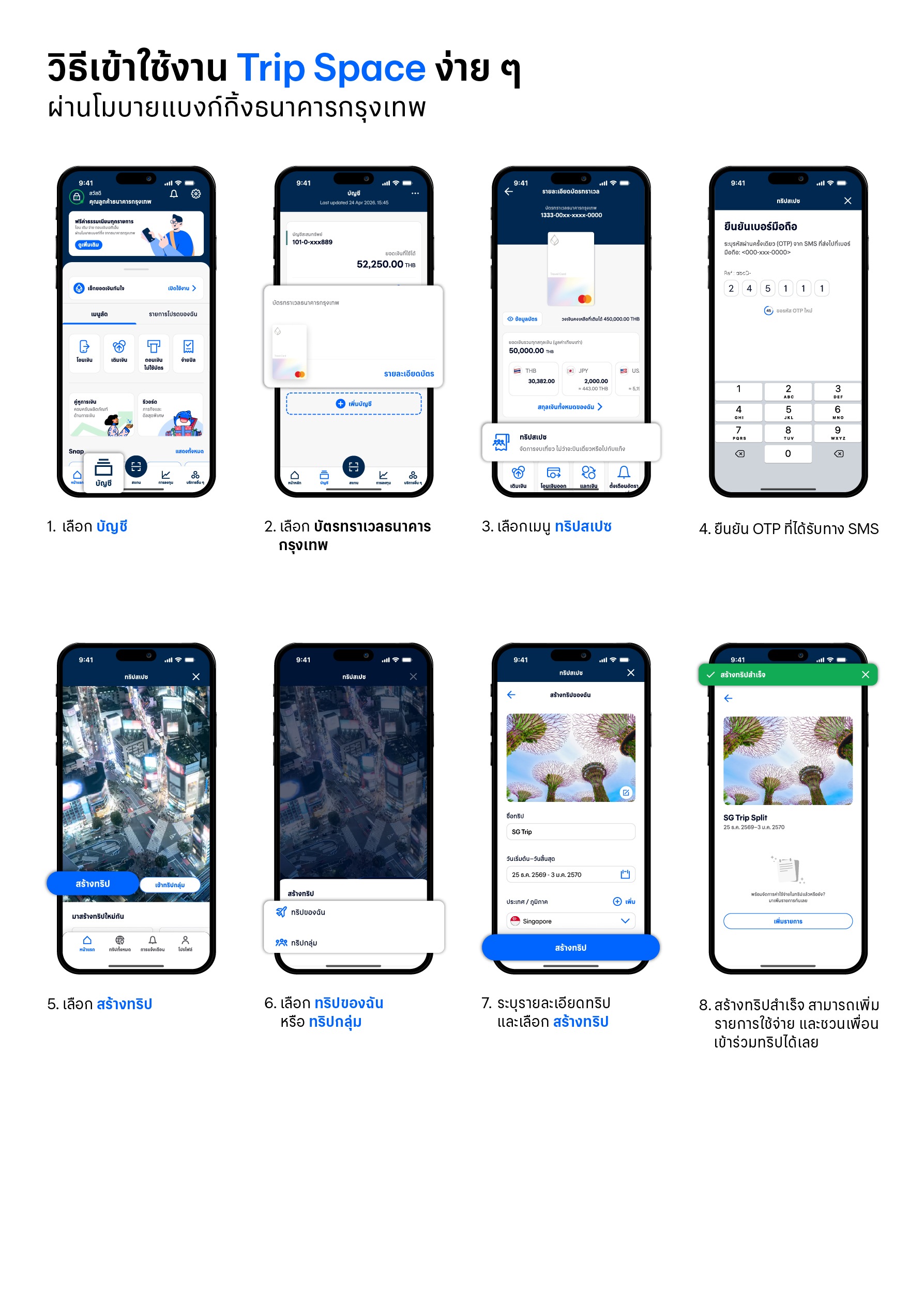 วิธีใช้งาน Trip Space ง่ายๆ