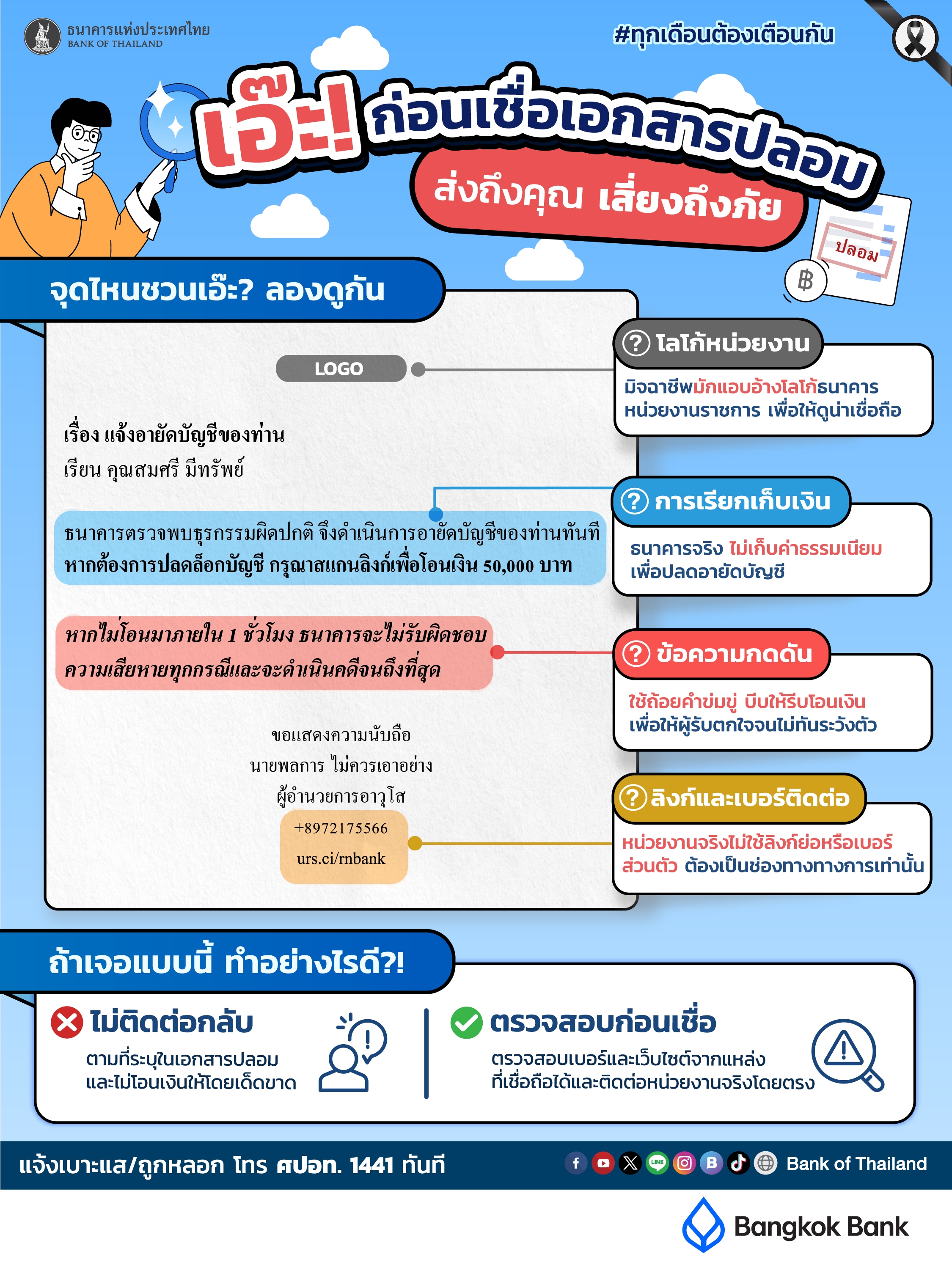 เอ๊ะ! ก่อนเชื่อเอกสารปลอม